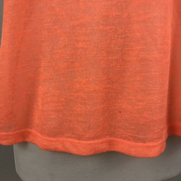 Leo Meets Virgo Tank Women L Knit Racerback Orange - Picture 2 of 6